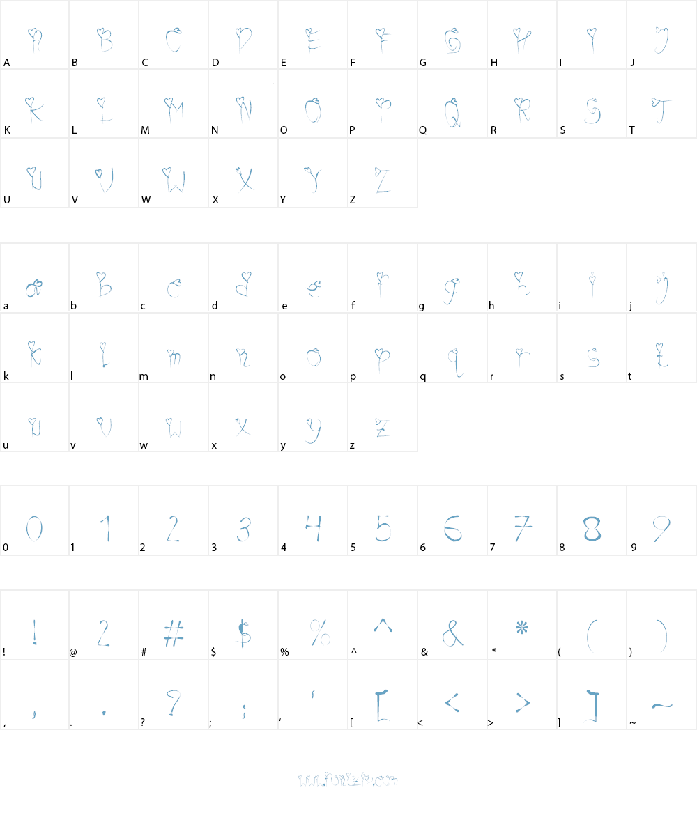 love child Font Character